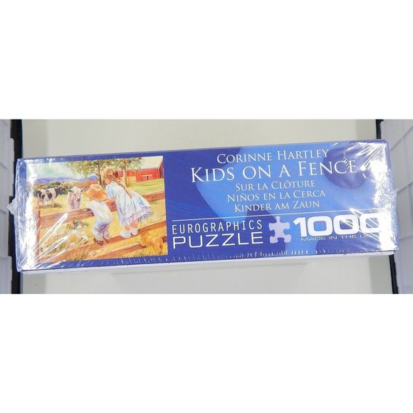 Eurographics Kids On A Fence 1000 Piece Puzzle Corinne Hartley Sealed - Picture 5 of 7